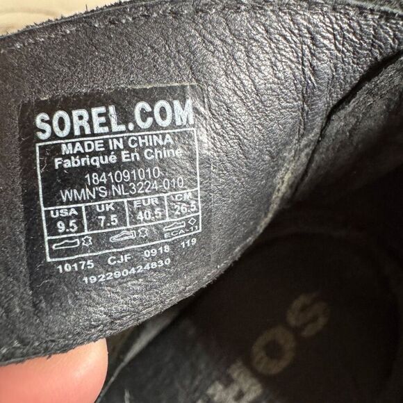 Sorel Joanie ll Lace Sandal size 9.5 in black - Picture 8 of 8